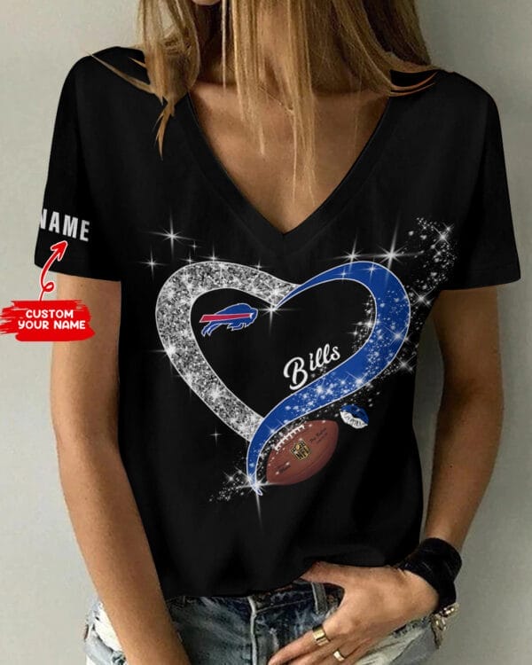 buffalo bills personalized summer v neck women t shirt bg240 y9uix 1