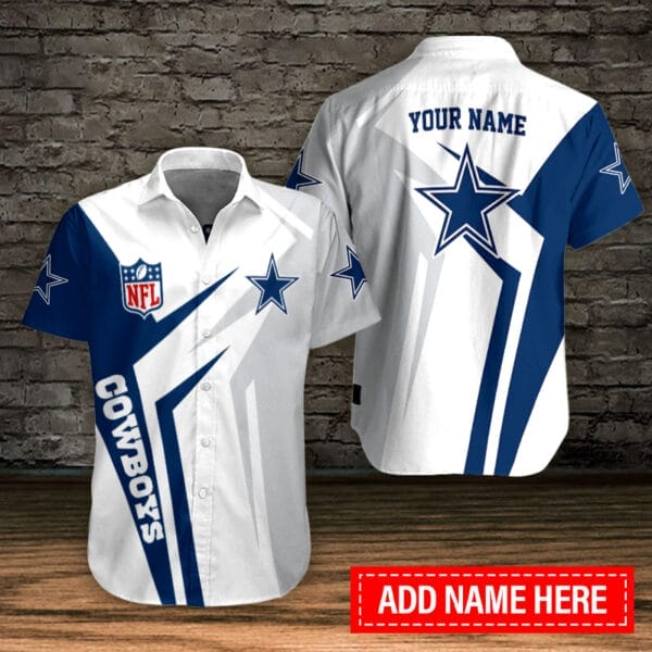 dallas cowboys personalized button shirt bb717 vh37d