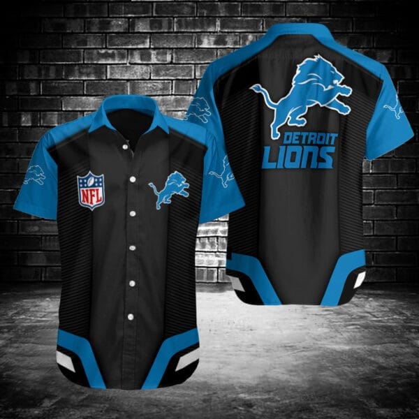 detroit lions button shirt bg875 wb1ns