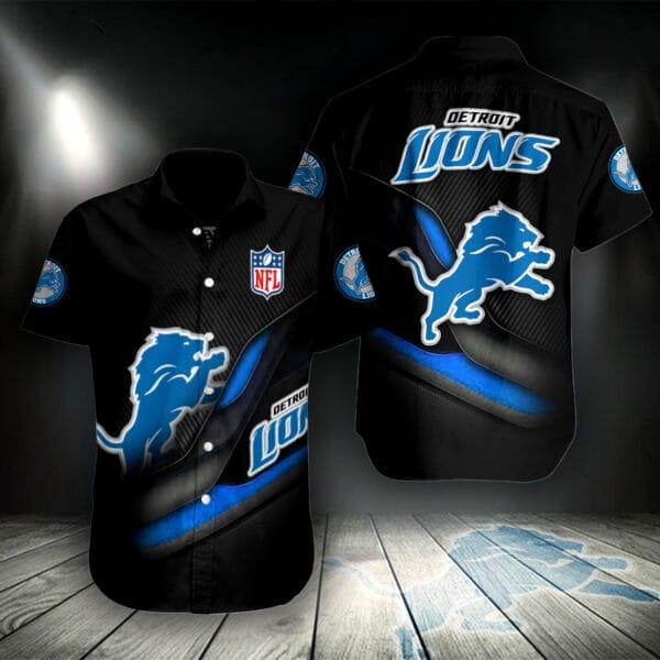 detroit lions button shirt bg913 ec3dc