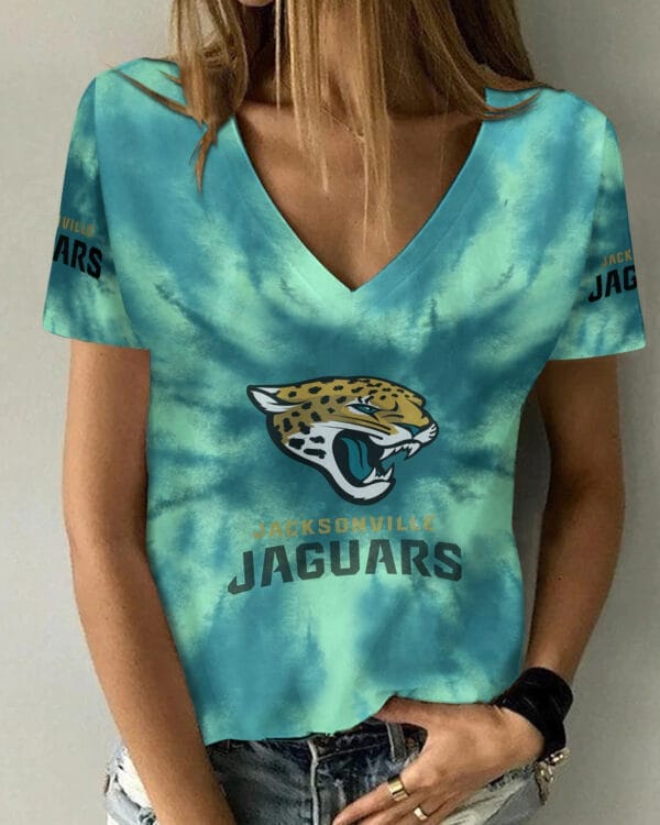 jacksonville jaguars summer v neck women t shirt 124 quawb 1