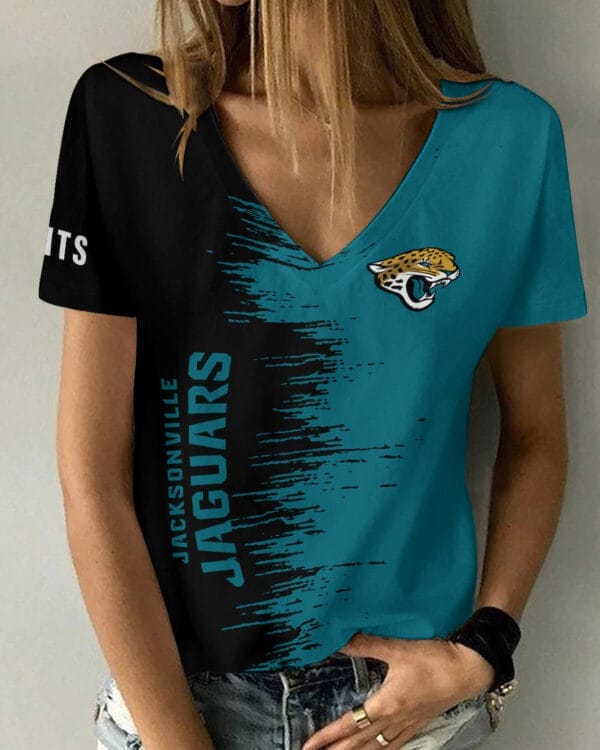 jacksonville jaguars summer v neck women t shirt bg21 3kxmf 1