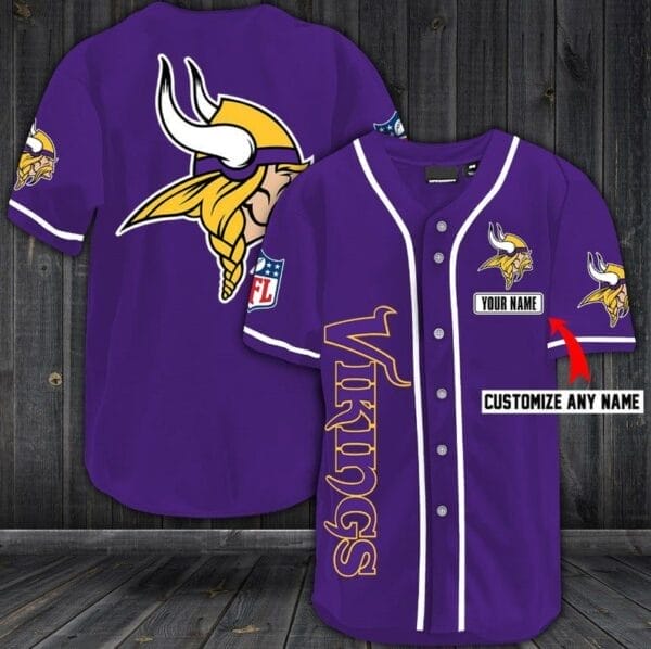 minnesota vikings personalized baseball jersey shirt 73 4olir