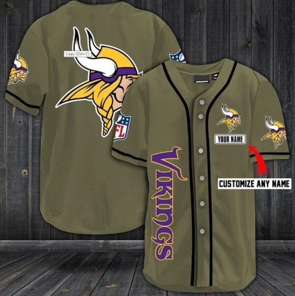 minnesota vikings personalized baseball jersey shirt 73 8y82g