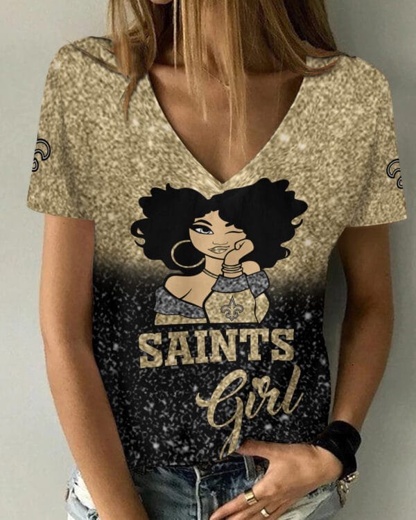 new orleans saints personalized summer v neck women t shirt bg45 ivmfo 1