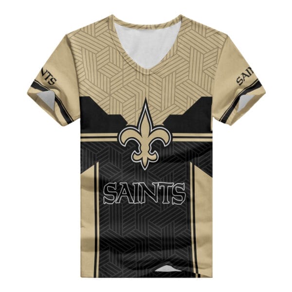 new orleans saints summer v neck women t shirt bg324 dvwvv