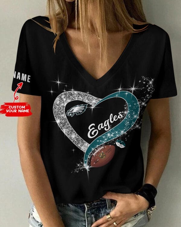 philadelphia eagles personalized summer v neck women t shirt bg243 eoqs9 1