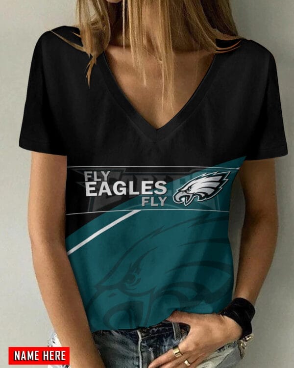 philadelphia eagles personalized summer v neck women t shirt bg380 i5iky 1