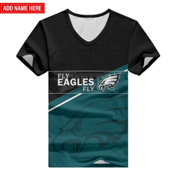 philadelphia eagles personalized summer v neck women t shirt bg380 vyenv 1