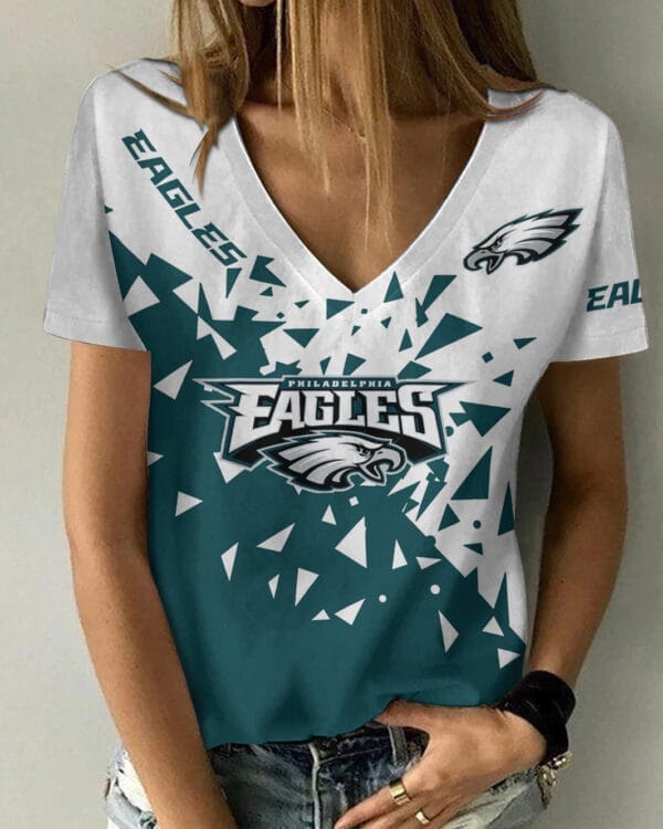 philadelphia eagles summer v neck women t shirt bg182 q0qk0 1