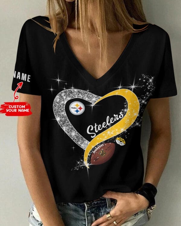 pittsburgh steelers personalized summer v neck women t shirt bg244 2ucg9 1