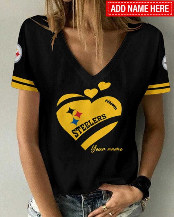 pittsburgh steelers personalized summer v neck women t shirt bg338 kuqan 1