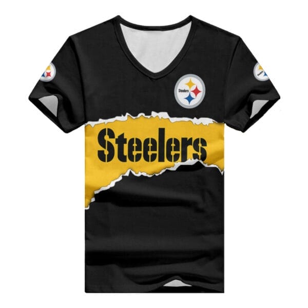 pittsburgh steelers personalized summer v neck women t shirt bg377 ygkct