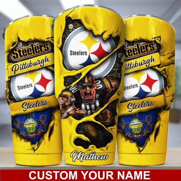 pittsburgh steelers personalized tumbler bg246 yam4n