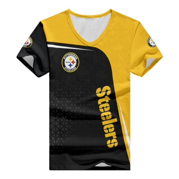 pittsburgh steelers summer v neck women t shirt bg318 xax9y 1