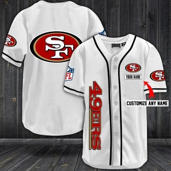 san francisco 49ers personalized baseball jersey shirt 23 p7wf6