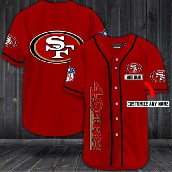 san francisco 49ers personalized baseball jersey shirt 23