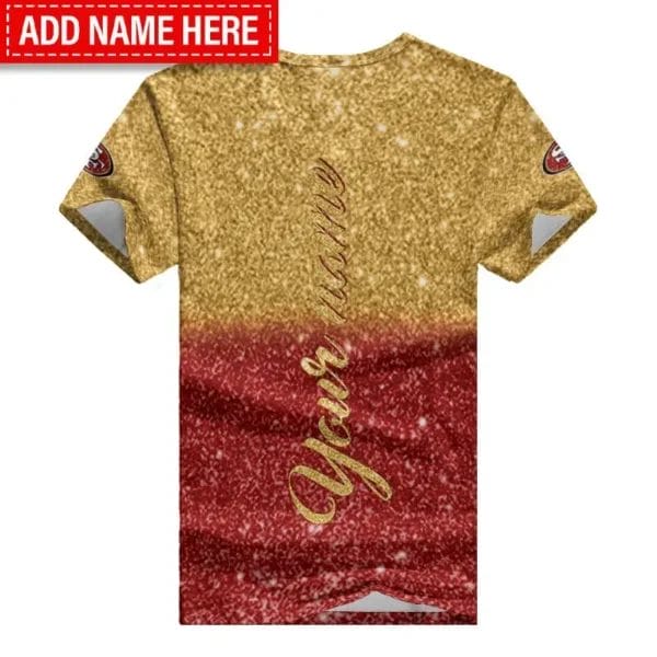 san francisco 49ers personalized summer v neck women t shirt bg35 pblrk