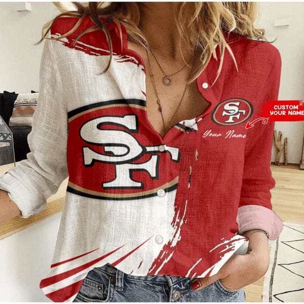 san francisco 49ers personalized woman shirt bg154