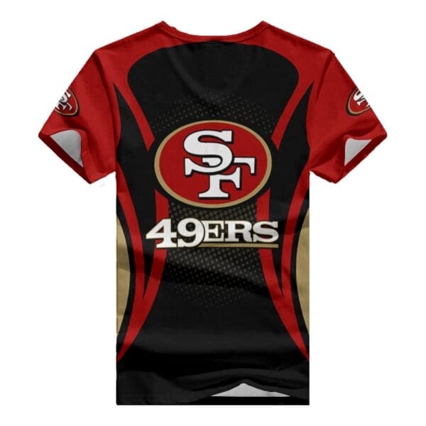 san francisco 49ers summer v neck women t shirt bg390 u7gz9 1