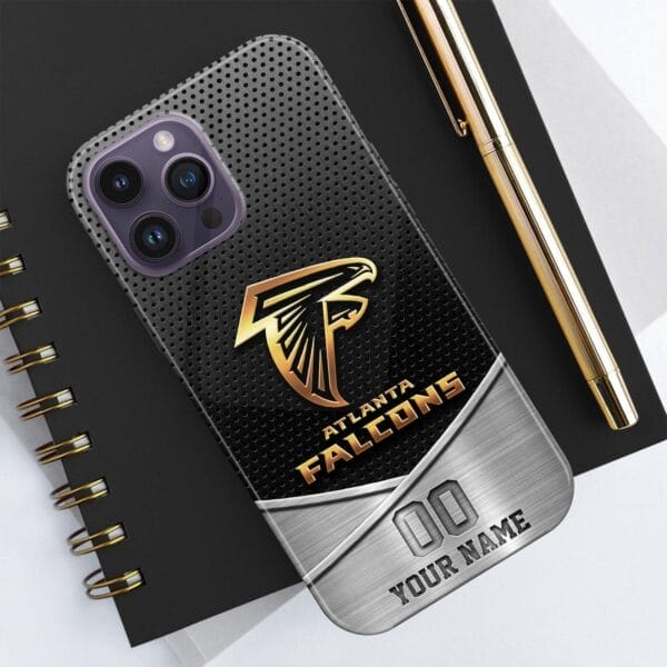 atlanta falcons phone case custom your name and number sport phone accessory sport gifts f32ev