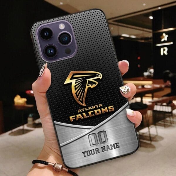 atlanta falcons phone case custom your name and number sport phone accessory sport gifts g1tj9