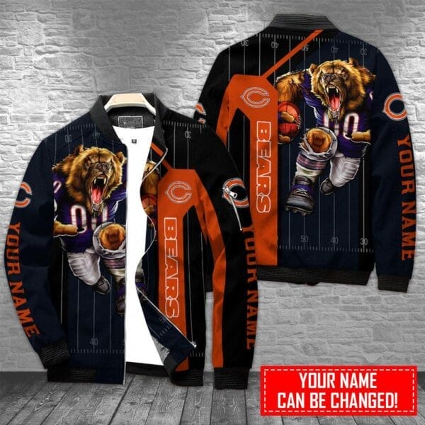 chicago bears personalized bomber jacket bg822 5zlm4