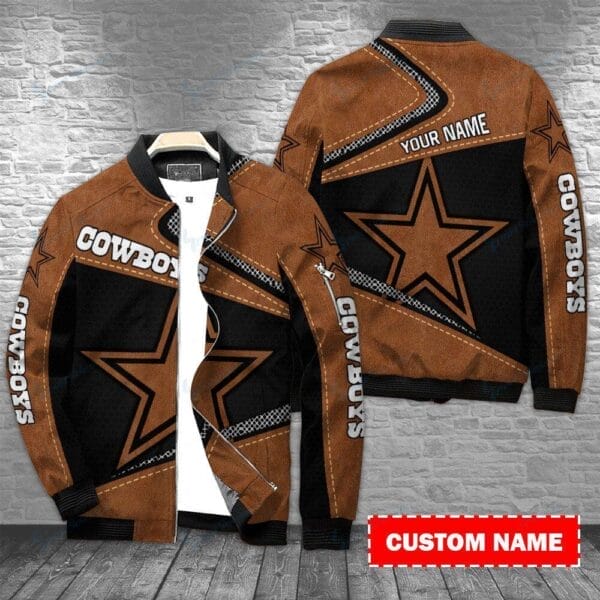 dallas cowboys personalized bomber jacket bg357 eqg3s