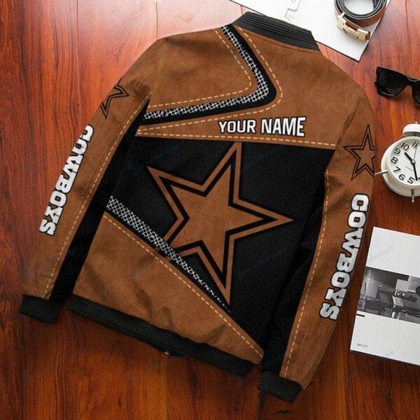 dallas cowboys personalized bomber jacket bg357 fp31r