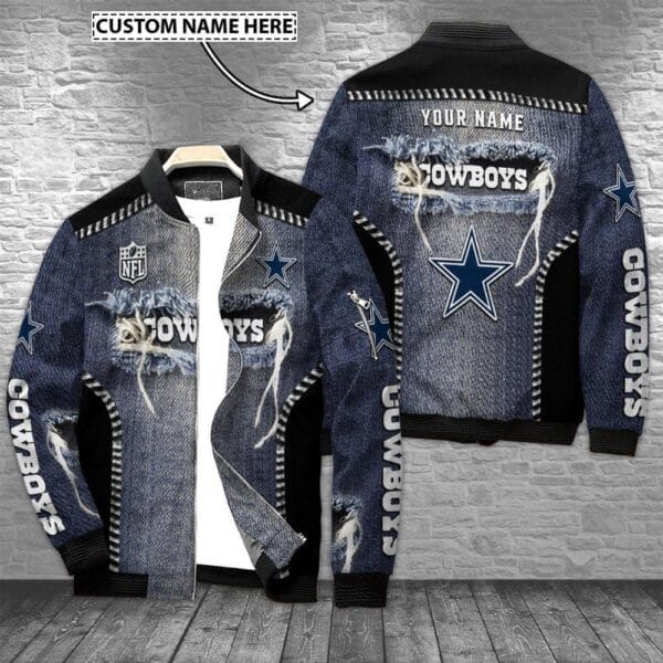 dallas cowboys personalized bomber jacket bg699 aoyrl