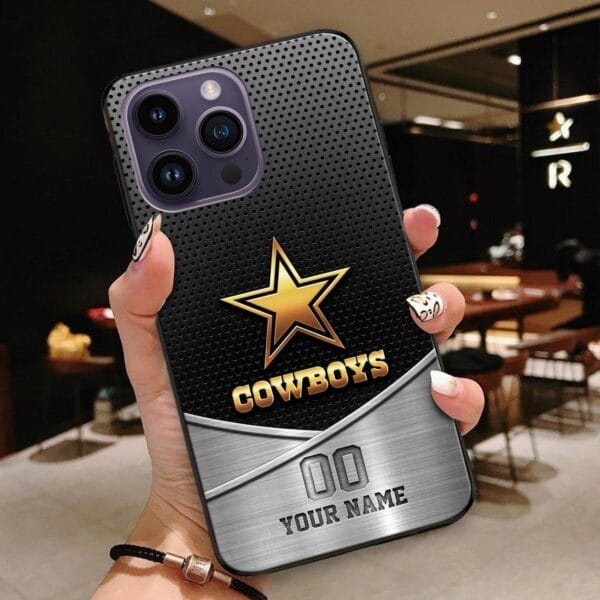 dallas cowboys phone case custom your name and number sport phone accessory sport gifts hekla