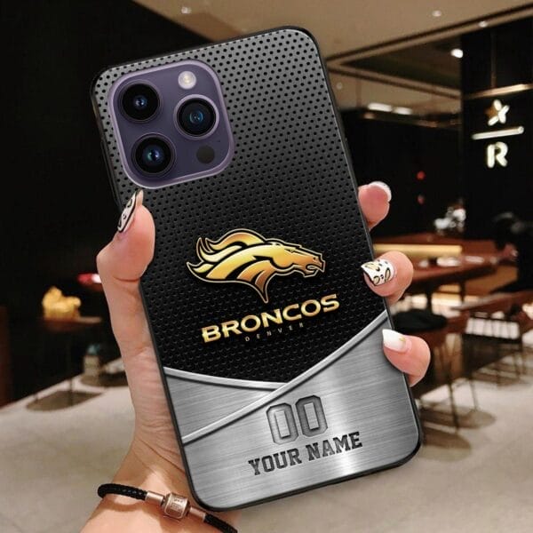 denver broncos phone case custom your name and number sport phone accessory sport gifts hybtg