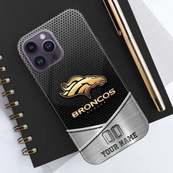 denver broncos phone case custom your name and number sport phone accessory sport gifts