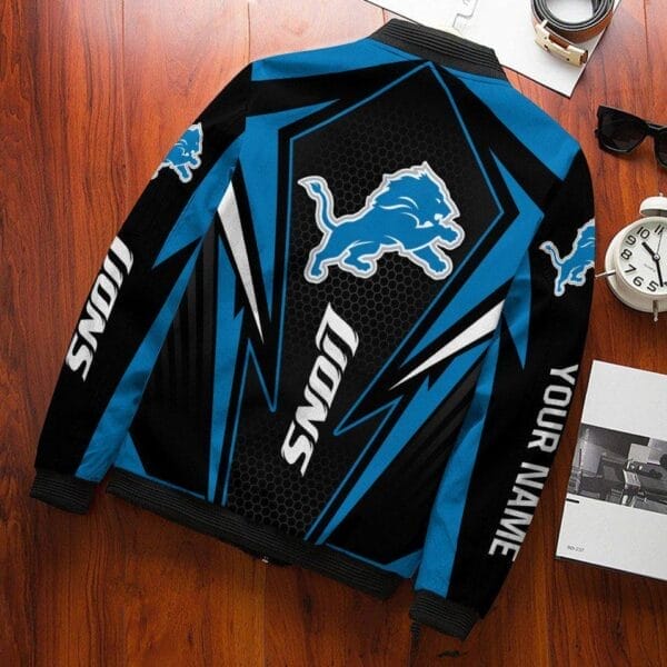 detroit lions personalized bomber jacket bg639 ikbon