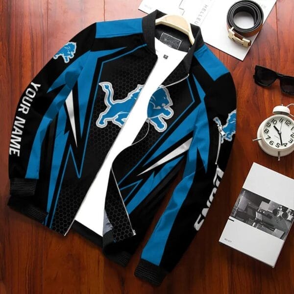 detroit lions personalized bomber jacket bg639 zlksf