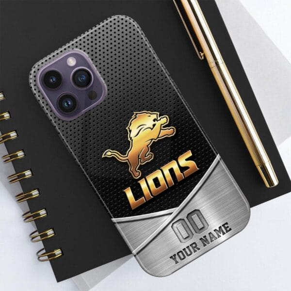 detroit lions phone case custom your name and number sport phone accessory sport gifts 2jrj0