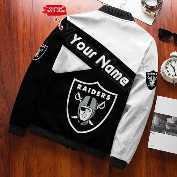 las vegas raiders personalized bomber jacket bg690 v5kvv