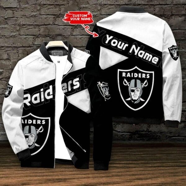 las vegas raiders personalized bomber jacket bg690 vwk7i