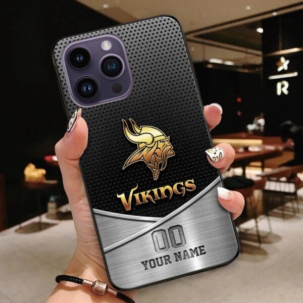 minnesota vikings phone case custom your name and number sport phone accessory sport gifts 0ejnj