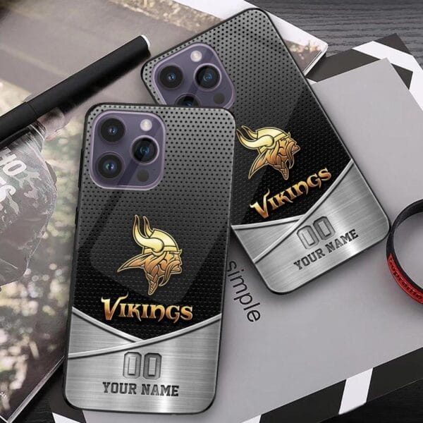 minnesota vikings phone case custom your name and number sport phone accessory sport gifts d4uoy