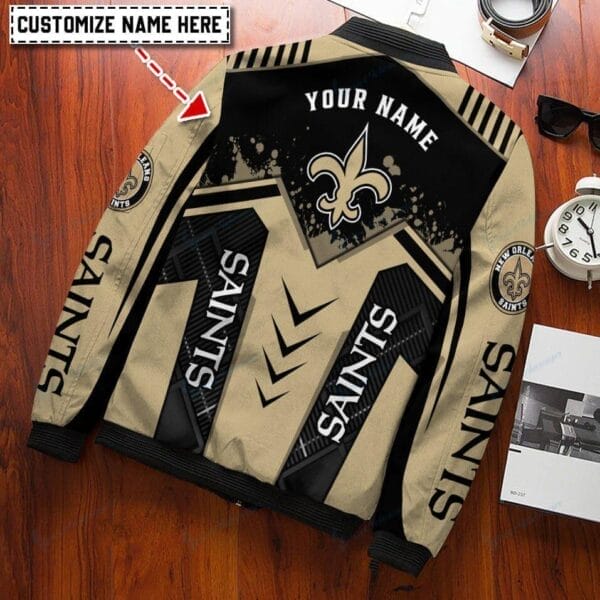 new orleans saints personalized bomber jacket bg370 swsde