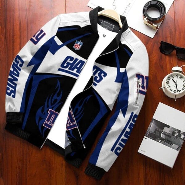 new york giants personalized bomber jacket bg666 bvccf