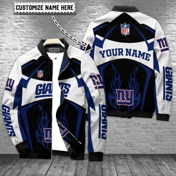 new york giants personalized bomber jacket bg666 jdvci