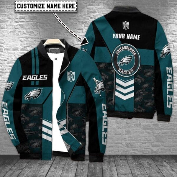 philadelphia eagles personalized bomber jacket bg732 osozd