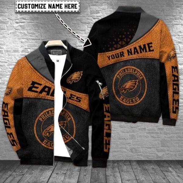 philadelphia eagles personalized bomber jacket bg743 yhyem