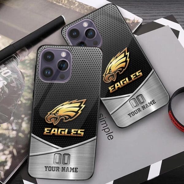 philadelphia eagles phone case custom your name and number sport phone accessory sport gifts vphqd