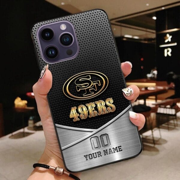 san francisco 49ers phone case custom your name and number sport phone accessory sport gifts