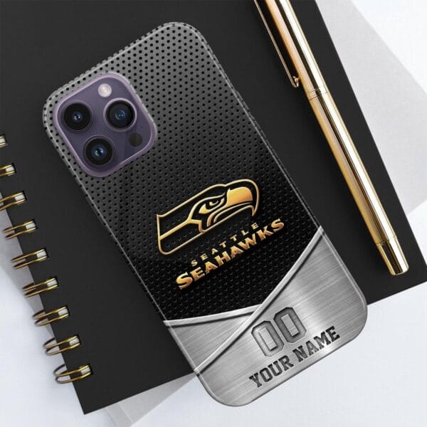 seattle seahawks phone case custom your name and number sport phone accessory sport gifts i1inw