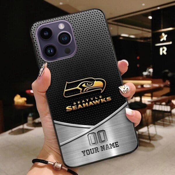 seattle seahawks phone case custom your name and number sport phone accessory sport gifts kukf2