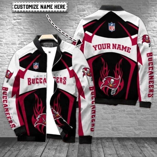 tampa bay buccaneers personalized bomber jacket bg667 cjejf